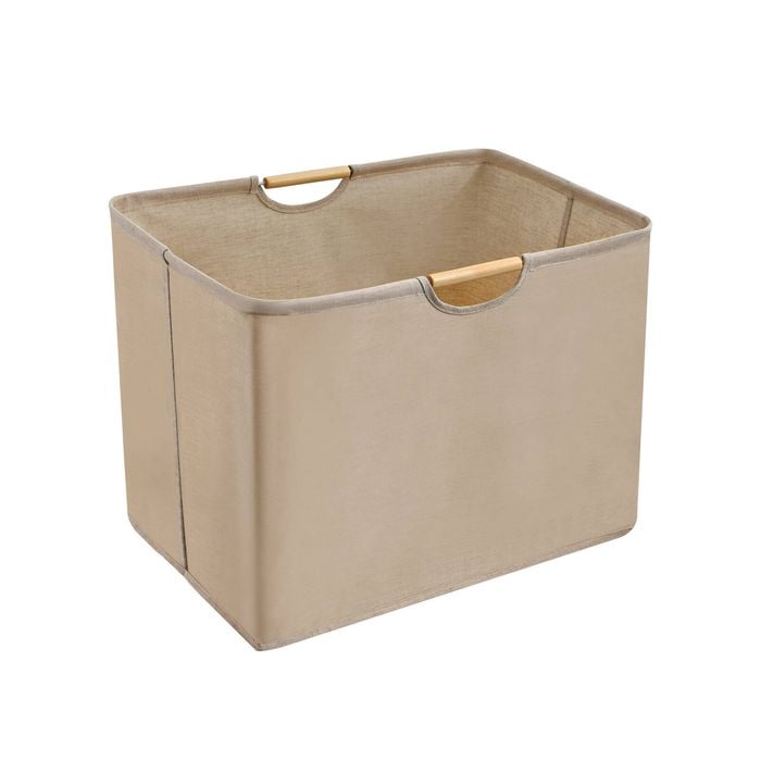 Ezy Storage 60L Canvas Rectangle Laundry Hamper