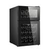 ADIVO 24 Bottle Dual Zone Wine Cooler Fridge Compressor Cellar Chiller Black - black | Thermoelectric | ELC-011-DCL-24B