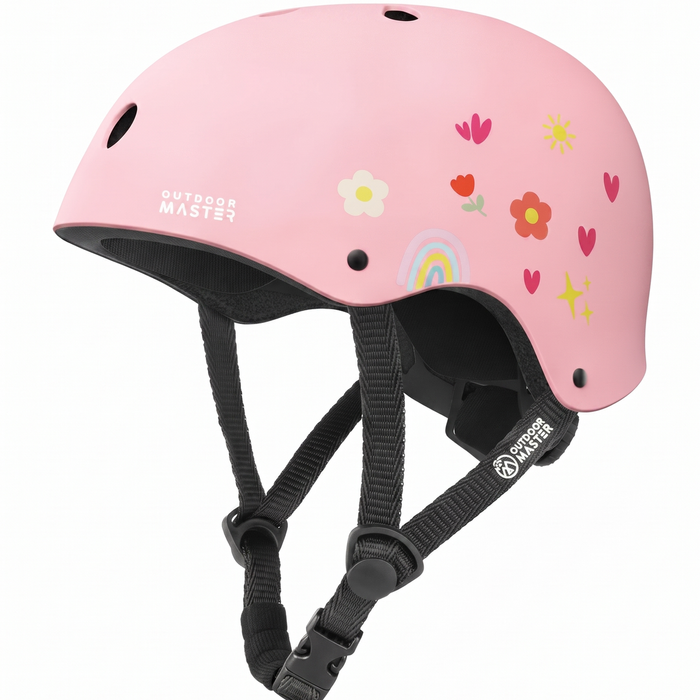 OutdoorMaster Kids Adjustable Multi-Sport Helmet for Bike Skate Scooter
