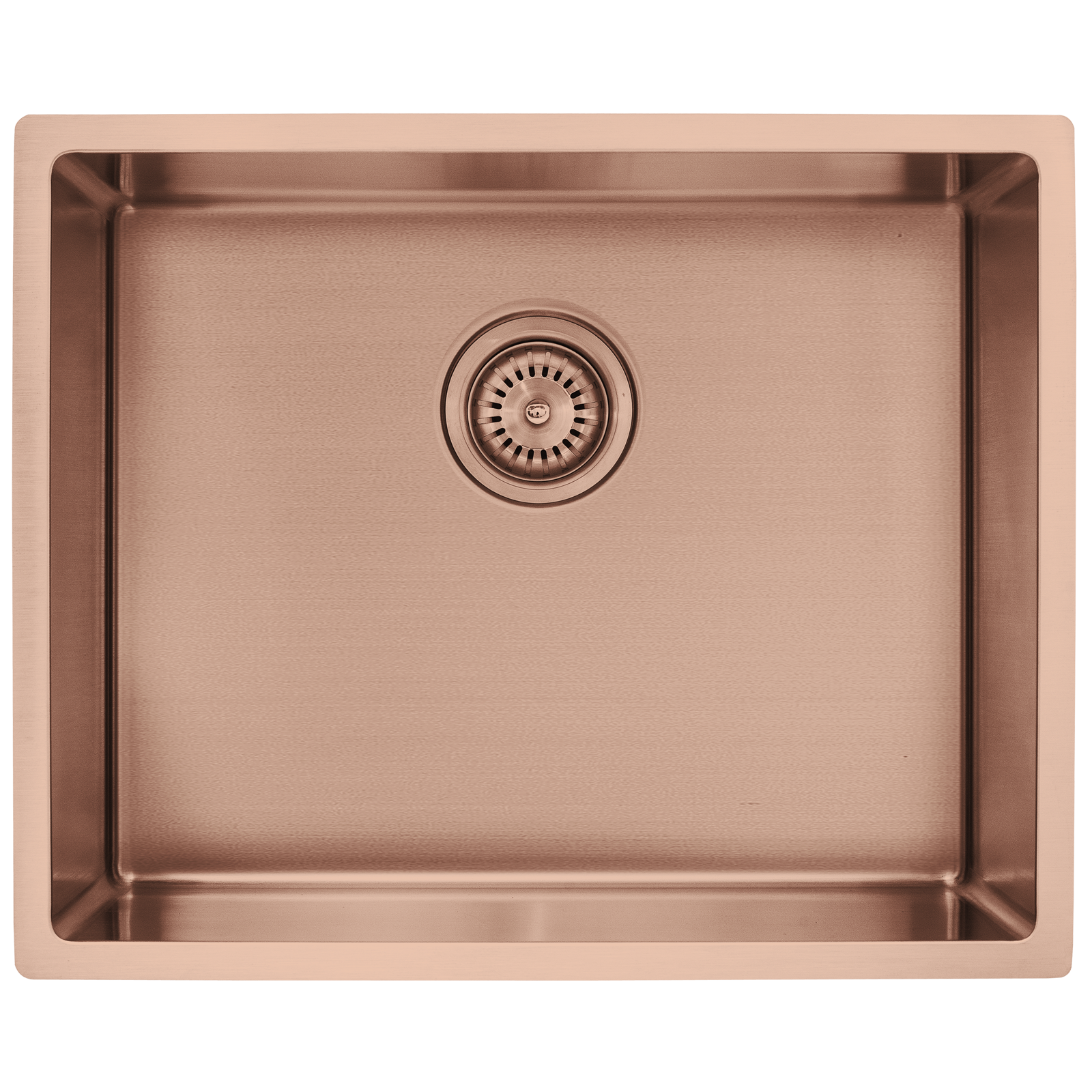 Mondella Copper Single Bowl Rectangular Sink Inset / Undermount