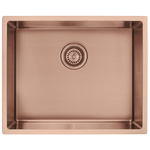 Mondella Copper Single Bowl Rectangular Sink Inset / Undermount