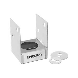 Vuepro 90mm Stainless Steel Bolt Down Post Support