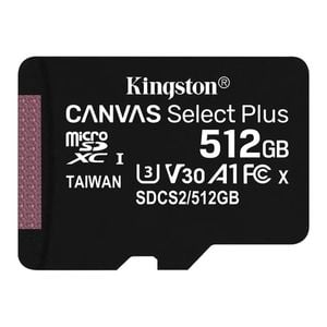 Kingston Technology Canvas Select Plus Memory Card 512 GB SDXC Class 10 UHS-I [SDCS2/512GB]