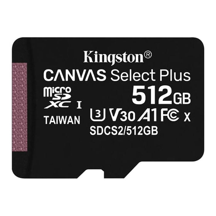 Kingston Technology Canvas Select Plus Memory Card 512 GB SDXC Class 10 UHS-I [SDCS2/512GB]
