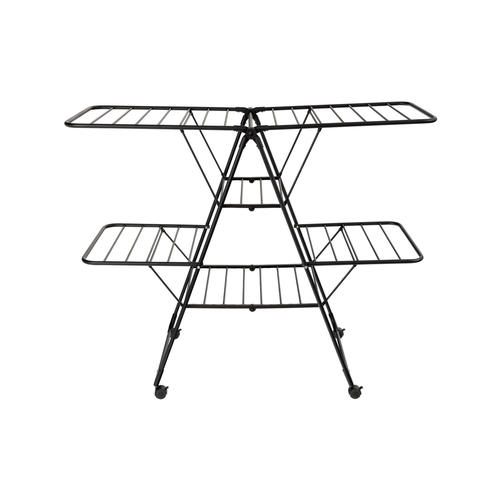 Hills Deluxe 2 Tier Airer Black Bunnings Australia