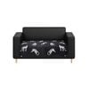 SOGA Two-Seater Black Leopard Print 90x160cm Throw Blanket Sofa Cover