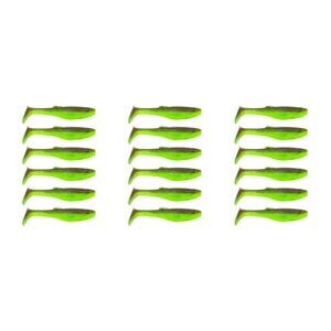 3x 6PK 3In Rapala Crush City Heavy Hitter Plastic Paddle Tail Lures - Ogre