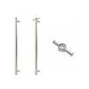 Forme 1000mm Brushed Stainless Steel Vertical Heated Towel Rail