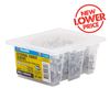 Zenith 8G x 25mm Galvanised Countersunk Rib Head External Timber Screws - 500 Pack