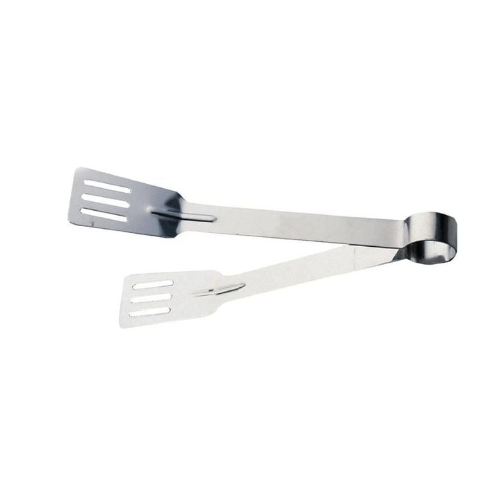 Vogue Sandwich Tongs Stainless Steel Flat Head 225mm Commercial Kitchen Catering Utensil
