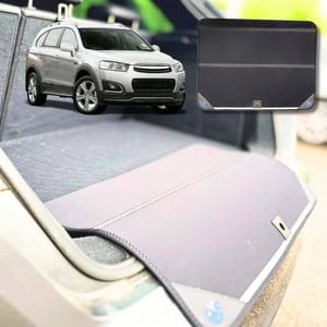 6D Diamond Car Boot Mat for Holden Captiva 7 CG, CG II2009-2015-(3rd Row seats up/7 seater)-Cargo Mat-Black-Outback GT