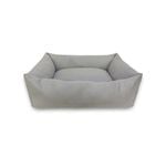 Medium 65cm Grey Suede Dog Bed