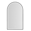 Attica Arch 1500mm Matte Black Framed LED Mirror
