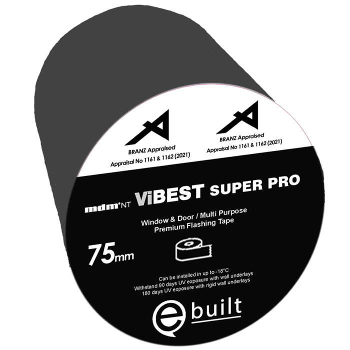 Vibest Super Pro Flashing Tape 75mm x 25m Window & Underlay Flashing Tape