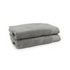 2pc Onkaparinga 90x167cm Cotton Avalon Premium Bath Sheets 550GSM Warm Silver