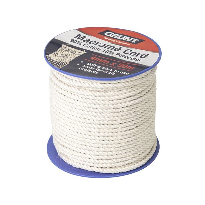Grunt 4mm x 50m Macrame Cotton Cord