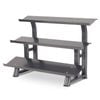 Bodyworx 3-Tier Flat Tray Dumbell Rack Stand Home Gym Storage 148x106cm