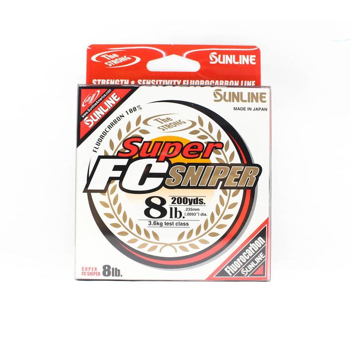 Sunline Super FC Sniper 100% Fluorocarbon Fishing Line 200 yds 8lb