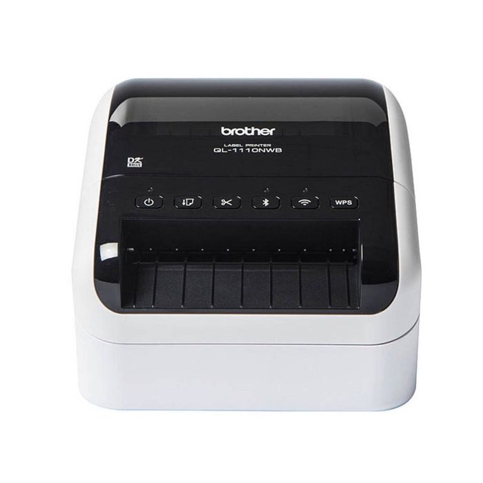 Brother QL-1110NWB Label Printer – Wide-Format Wireless Shipping Label Maker with Bluetooth & Ethernet