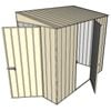Build-A-Shed 1.2 x 2.3 x 2.0m Skillion Single Hinged Side Door Shed - Cream