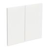 Kaboodle 600mm Gloss White Modern Medium Rangehood Door