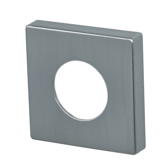 Miles Nelson Satin Chrome S Range Square Rosette Cover