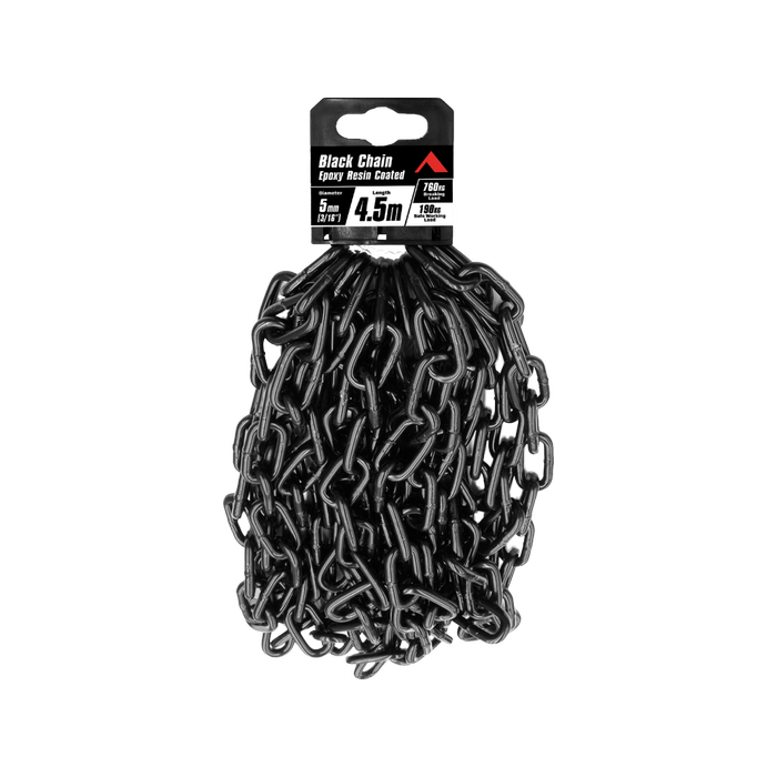 Pinnacle 5mm 3/16" 4.5m Black Chain