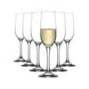 LAV 12 Piece Fame Champagne Flutes Set - Classic Stemware Glasses for Prosecco, Sparkling Wine - 215ml