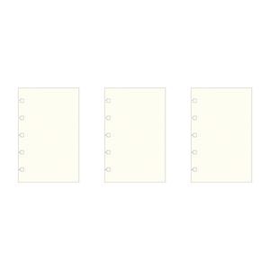 3x 60pc Filofax Pocket Notebook Paper Refill Coloured Stationery Pastel Plain