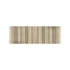Madras Link 60 x 180cm Natural / Charcoal Adara Hand Woven Runner