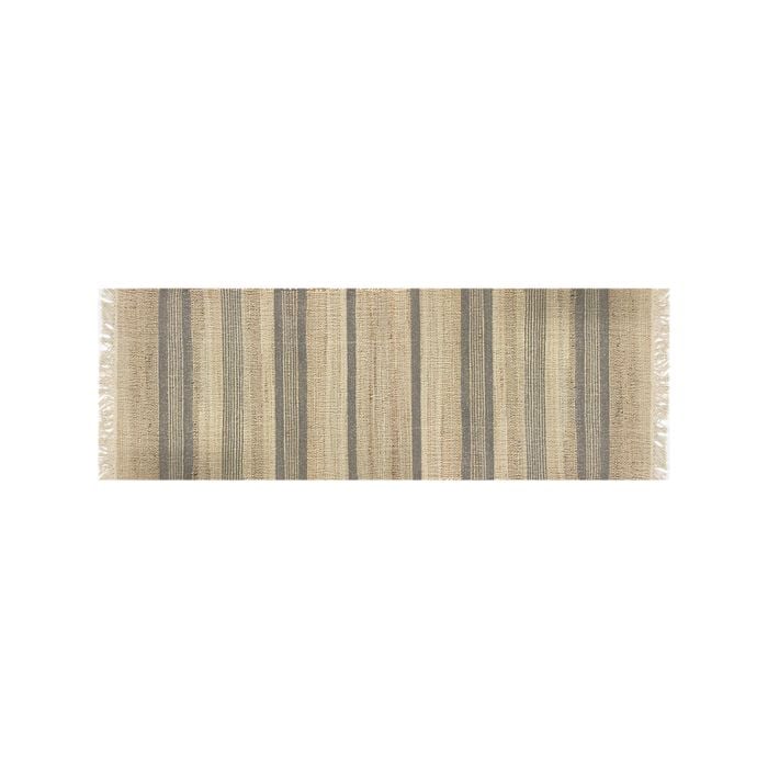 Madras Link 60 x 180cm Natural / Charcoal Adara Hand Woven Runner
