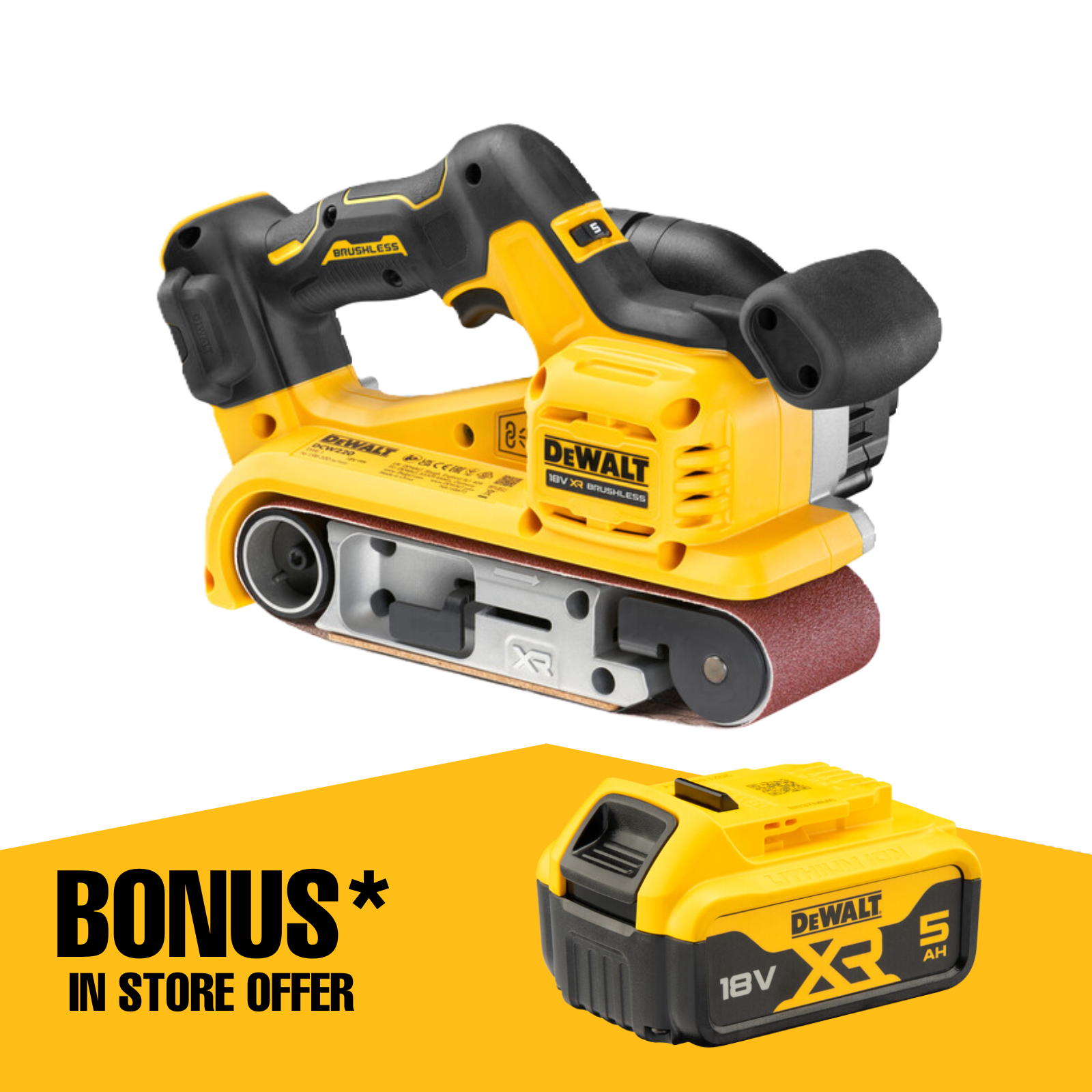 Dewalt cordless belt sander hotsell