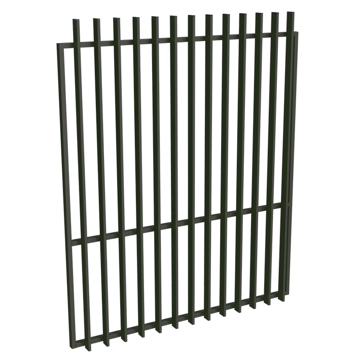 ProtectorAl 1201-1500W x 1800H Woodland Grey Aluminium Radiator Garden Gate