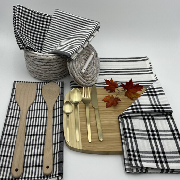 RANS Milan Tea towels 5 Pack - Black