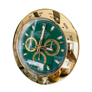 Watch-Style Wall Clock | 14-Inch Silent Movement (Gold)