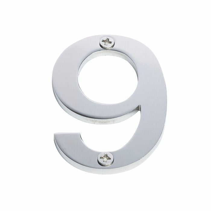 Sandleford 60mm Stainless Steel House Number 9