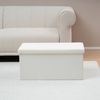 Astin Sinclair 38 x 38 x 76cm White Storage Ottoman