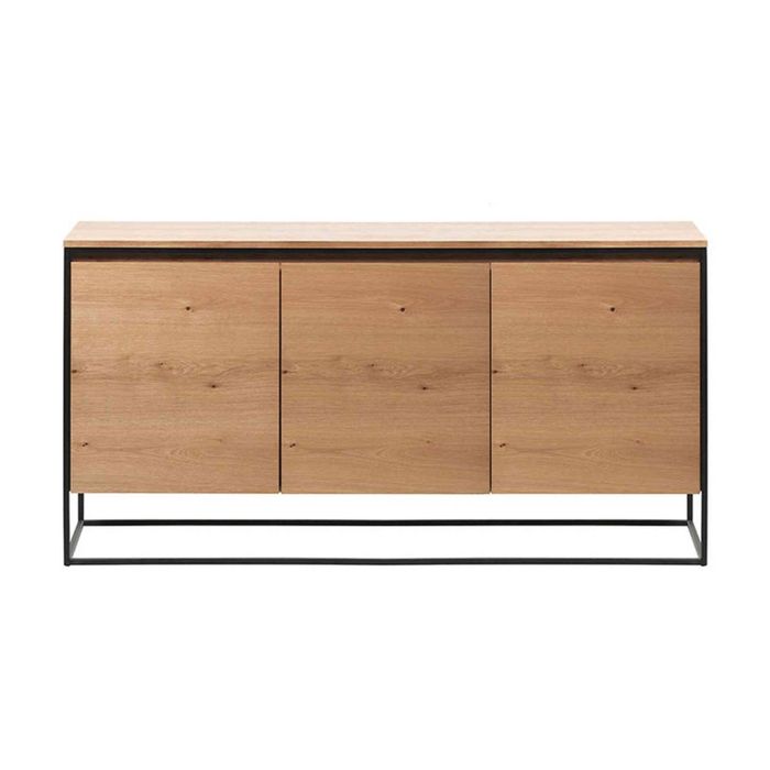 Modern Furniture RIVOLI Sideboard 155cm -  Natural Oak / Black
