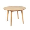Levede Dining Table Round Rubberwood Base Kitchen Cafe Restaurant Natural 120cm