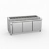 Thermaster Three Door Deluxe Pizza Prep Bench  - Pizza Prep Fridges (pwb200)