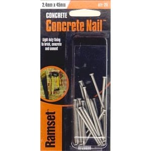Ramset Concrete Nail 2.4 x 45mm 25pk