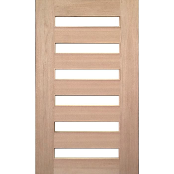 Woodcraft 2040 x 1200 x 40mm Entrance Door St Clair Clear Safety Glass SD17