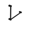 Nero Mecca Care 32mm Ambulant Toilet Grab Rail 90 Degree Matte Black