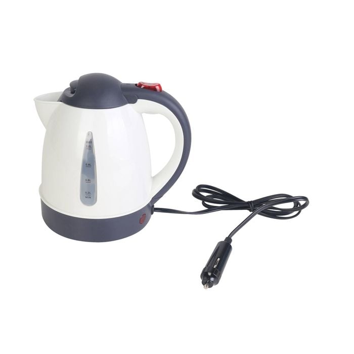 Wildtrak Portable 12v/1l Kettle Outdoor Camping/hiking Travel Water Boiler White