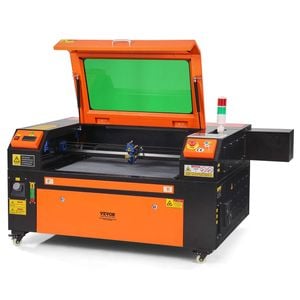 VEVOR 500x700mm 80W CO2 Laser Engraver with 2-Way Pass Air Assist for Wood Acrylic Fabric