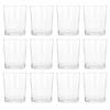 Argon Tableware 200ml Water Glasses - Set Of 12 Drinking Tumblers - Straight-sided Everyday Durable Soda Lime Glassware Set