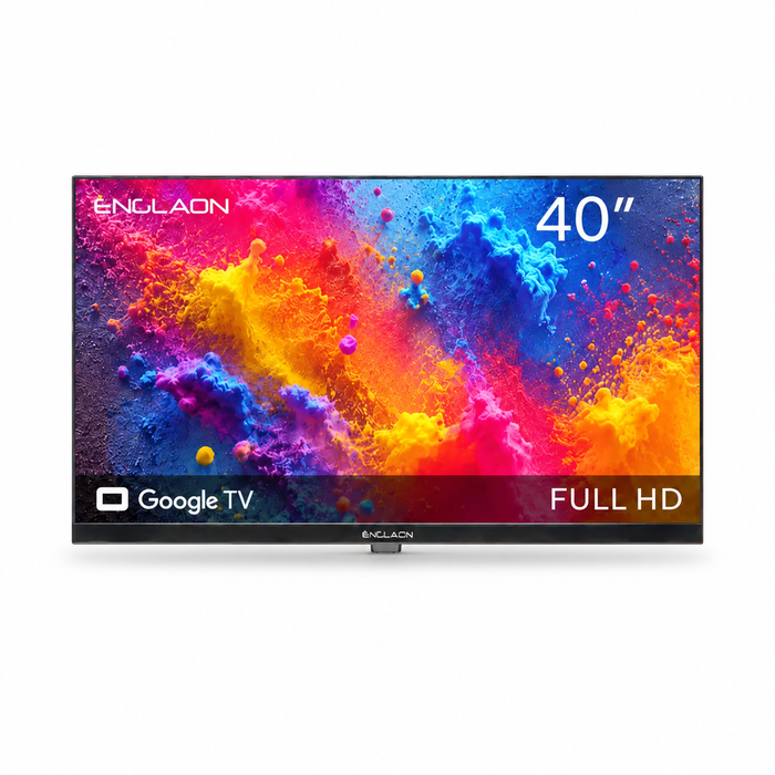 ENGLAON 40” FULL HD 12V Google TV Android 14, Built-in Google Cast & Bluetooth