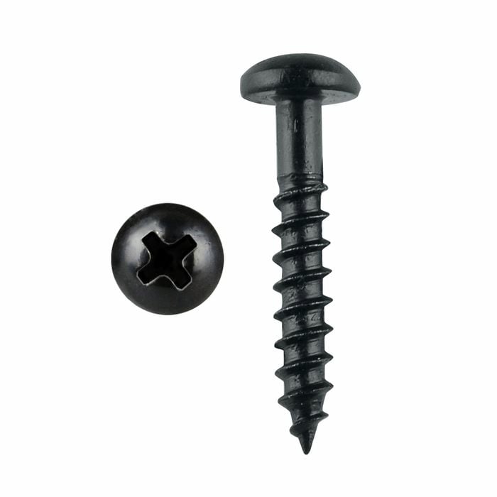 Pinnacle 5 x 40mm Black Round Timber Screw - 20 Pack