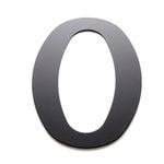 Sandleford 200mm Black Lorenzo House Number 0