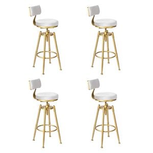 Levede 4pcs Bar Stool - White